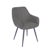 Ozzy Eetkamerstoel - Antraciet Microfiber
